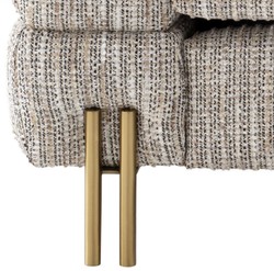 Luxus Wohnzimmer Hotel Sessel Beige Messing Luxury Living Room Hotel Armchair Beige Brass