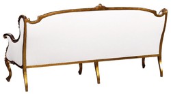 Luxus Barock Wohnzimmer Sofa Antik Stil Sofa Weiß Gold Luxury Baroque Living Room Sofa Antique Style Sofa White Gold