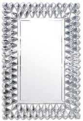 Casa Padrino espejo de pared de cristal Art Deco 66, 2 x 3 x A. 96,6 cm - Espejo de salón rectangular - Muebles Art Deco