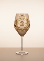 Pompöös by Casa Padrino conjunto de copas de vino de lujo colorido Ø 8,7 x A. 20,3 cm - Copas de vino con baño de oro de 24 quilates - Copas de vino pomposas diseñadas por Harald Glööckler