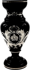 Pompöös by Casa Padrino Luxus Designer Pokal Vase Schwarz Silber Pompöös by Casa Padrino Luxury Designer Cup Vase Black Silver Pompöös by Casa Padrino Luxus Designer Pokal Vase Schwarz Silber Pompöös by Casa Padrino Luxury Designer Cup Vase Black Silver