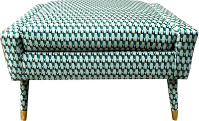 Casa Padrino tabouret pour les pieds de luxe vert / or 76 x 62 x H. 46 cm - Tabouret de Salon de Style Néoclassique - Mobilier de Salon Design Casa Padrino tabouret pour les pieds de luxe vert / or 76 x 62 x H. 46 cm - Tabouret de Salon de Style Néoclassique - Mobilier de Salon Design