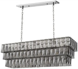 Luxus Wohnzimmer Hotel Kronleuchter Silber Grau Luxury Living Room Hotel Chandelier Silver Gray