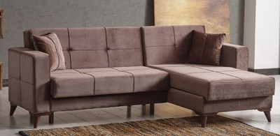 Casa Padrino canapé-lit de luxe marron foncé 243 x 150 x H. 83 cm - Canapé de salon moderne avec 2 oreillers - Meuble de Salon