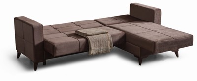 Casa Padrino Luxus Schlafsofa Dunkelbraun 243 x 150 x H. 83 cm - Modernes Wohnzimmer Sofa mit 2 Kissen - Wohnzimmer Möbel