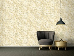 Versace papier peint design fleurs baroques 935855 beige / marron / jaune - Papier peint satin avec motif élégant - Haute Qualité Versace papier peint design fleurs baroques 935855 beige / marron / jaune - Papier peint satin avec motif élégant - Haute Qualité