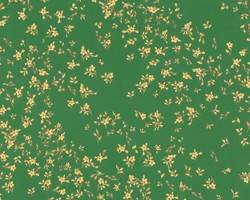 Versace papel pintado de diseño flores barrocos 935856 verde / marrón / amarillo - Papel pintado satín con patrón elegante - Alta Calidad