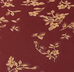 Versace designer wallpaper baroque flowers 935857 red / beige / brown - Satin wallpaper with elegant pattern - High Quality Versace designer wallpaper baroque flowers 935857 red / beige / brown - Satin wallpaper with elegant pattern - High Quality
