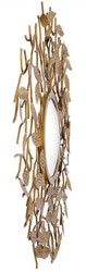 Casa Padrino miroir de luxe laiton vintage Ø 130 cm - Miroir mural rond convexe - Mobilier de Luxe - Collection de Luxe