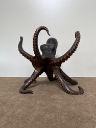 Casa Padrino sculpture de luxe décoration bronze poulpe 76 x 86 x H. 76 cm - Figurine de décoration en bronze - Accessoires de décoration de luxe