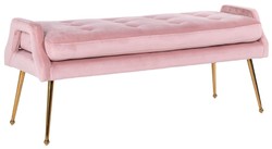 Luxus Samt Bank Sitzbank Rosa Gold Luxury Velvet Bench Pink Gold