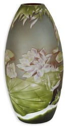 Luxus Cameoglas Vase Blumen Mehrfarbig Luxury Cameo Glass Vase Flowers Multicolored 