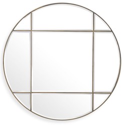 Casa Padrino miroir de luxe laiton vintage Ø 110 cm - Miroir mural rond - Miroir de salon - Miroir de garde-robe - Qualité de Luxe