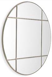 Casa Padrino miroir de luxe laiton vintage Ø 110 cm - Miroir mural rond - Miroir de salon - Miroir de garde-robe - Qualité de Luxe