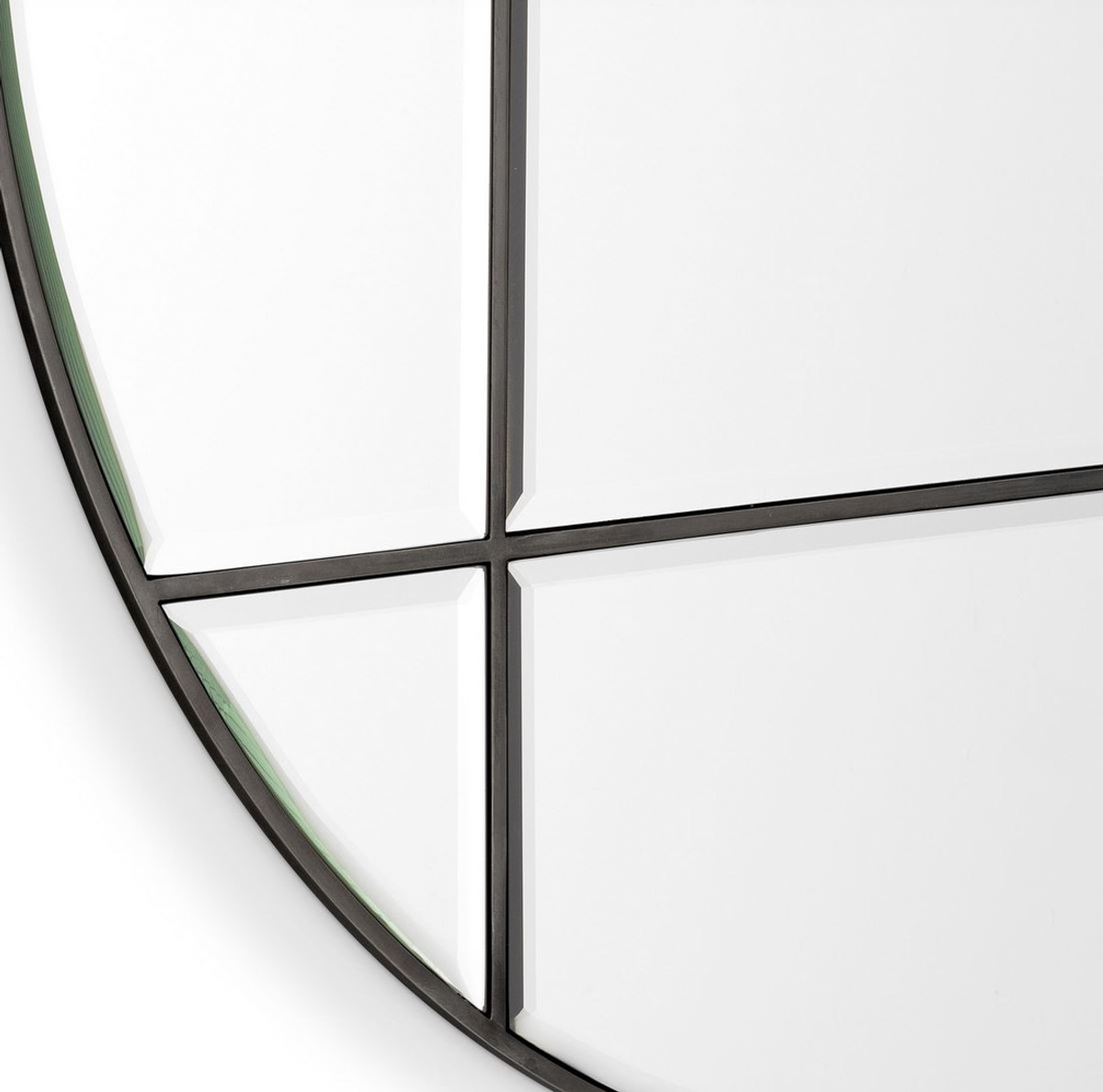 Casa Padrino miroir de luxe bronze Ø 110 cm - Miroir mural rond - Miroir de salon - Miroir de garde-robe - Qualité de Luxe