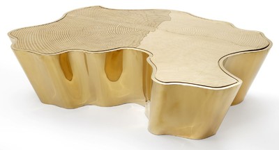 Casa Padrino table basse de luxe or 127 x 90 x H. 30 cm - Table de salon en acier inoxydable - Mobilier de salon & d'hôtel de luxe Casa Padrino table basse de luxe or 127 x 90 x H. 30 cm - Table de salon en acier inoxydable - Mobilier de salon & d'hôtel de luxe