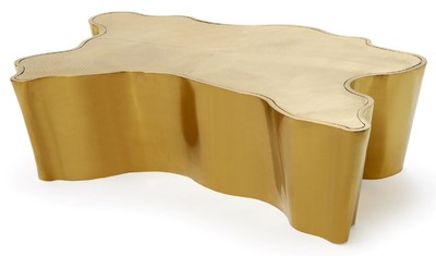 Casa Padrino table basse de luxe or 145 x 97 x H. 35 cm - Table de salon en acier inoxydable - Mobilier de salon & d'hôtel de luxe Casa Padrino table basse de luxe or 145 x 97 x H. 35 cm - Table de salon en acier inoxydable - Mobilier de salon & d'hôtel de luxe