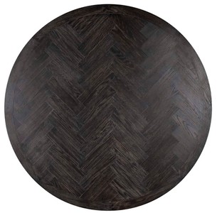 Casa Padrino Luxus Esstisch Schwarz / Gold Ø 140 x H. 75 cm - Runder Esszimmertisch mit Eichenfurnier Tischplatte und Edelstahl Tischbein - Luxus Esszimmer Möbel