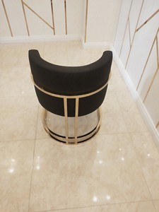 Casa Padrino Luxus Esszimmerstuhl Schwarz / Gold 60 x 56 x H. 80 cm - Luxus Esszimmer Möbel - Luxus Qualität