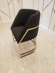 Casa Padrino luxury dining room chair black / gold 60 x 56 x H. 80 cm - Luxury dining room furniture - Luxury Quality Casa Padrino luxury dining room chair black / gold 60 x 56 x H. 80 cm - Luxury dining room furniture - Luxury Quality