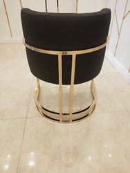 Casa Padrino luxury dining room chair black / gold 60 x 56 x H. 80 cm - Luxury dining room furniture - Luxury Quality Casa Padrino luxury dining room chair black / gold 60 x 56 x H. 80 cm - Luxury dining room furniture - Luxury Quality