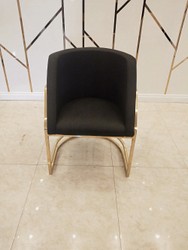Casa Padrino luxury dining room chair black / gold 60 x 56 x H. 80 cm - Luxury dining room furniture - Luxury Quality Casa Padrino luxury dining room chair black / gold 60 x 56 x H. 80 cm - Luxury dining room furniture - Luxury Quality