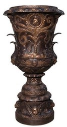 Vaso da fiori enorme barocco in bronzo Art Nouveau H 112 x 61 x 61 cm - decorazione di lusso per la casa Vaso da fiori enorme barocco in bronzo Art Nouveau H 112 x 61 x 61 cm - decorazione di lusso per la casa