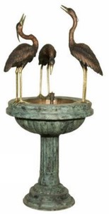 Luxus Jugendstil Bronze Springbrunnen Gartenbrunnen Luxury Art Nouveau Bronze Fountain Garden Fountain