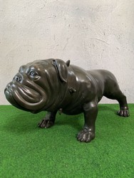 Casa Padrino escultura de decoración de bronce de lujo perro bulldog 81 x 43 x A. 38 cm - Figura de decoración de bronce - Accesorios de decoración de lujo