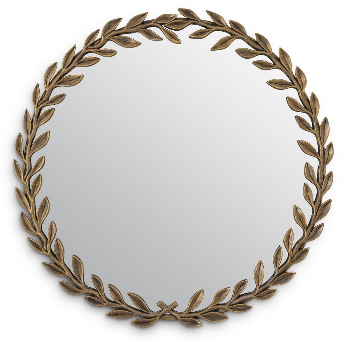 Casa Padrino luxury mirror vintage brass Ø 68.5 cm - Round wall mirror - Luxury Furniture - Luxury Collection