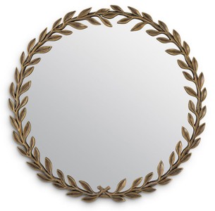 Casa Padrino miroir de luxe laiton vintage Ø 68,5 cm - Miroir mural rond - Mobilier de Luxe - Collection de Luxe