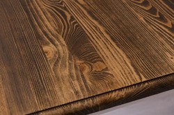 Landhausstil Massivholz Esstisch Küchentisch Dunkelbraun Weiß Country Style Solid Wood Dining Table Kitchen Table Dark Brown White