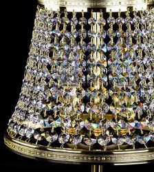 Luxus Barock Kristall Tischleuchte Gold Luxury Baroque Crystal Table Lamp Gold