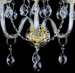 Casa Padrino applique murale baroque de luxe en cristal baroque or 36 x 23 x H. 46 cm - Magnifique applique murale avec verre en cristal de Bohême - Noble & Magnifique