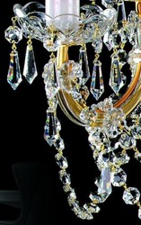Luxus Barock Kristall Tischleuchte Gold Luxury Baroque Crystal Table Lamp Gold