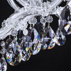 Luxus Barock Wohnzimmer Hotel Restaurant Kristall Kronleuchter Weiß Luxury Baroque Living Room Hotel Restaurant Crystal Chandelier White