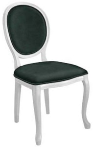 Barock Esszimmerstuhl Küchenstuhl Grün Weiß Baroque Dining Chair Kitchen Chair Green White