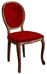 Barock Esszimmerstuhl Küchenstuhl Bordeauxrot Braun Baroque Dining Chair Kitchen Chair Bordeaux Red Brown