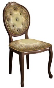 Barock Esszimmerstuhl Küchenstuhl Mehrfarbig Braun Baroque Dining Chair Kitchen Chair Multicolored Brown