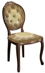 Barock Esszimmerstuhl Küchenstuhl Mehrfarbig Braun Baroque Dining Chair Kitchen Chair Multicolored Brown