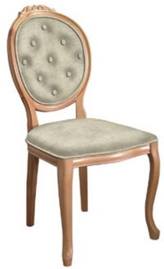 Barock Esszimmerstuhl Küchenstuhl Grau Naturfarben Baroque Dining Chair Kitchen Chair Gray Natural