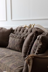 Luxus Barock Antik Stil Massivholz Wohnzimmer Sofa Luxury Baroque Antique Style Solid Wood Living Room Sofa