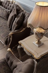 Luxus Barock Antik Stil Massivholz Wohnzimmer Sofa Luxury Baroque Antique Style Solid Wood Living Room Sofa