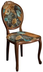 Casa Padrino set di sedie per sala da pranzo barocco con design elegante multicolore / marrone - 6 Sedie da cucina fatto a mano in stile barocco - Mobili per sala da pranzo barocco

