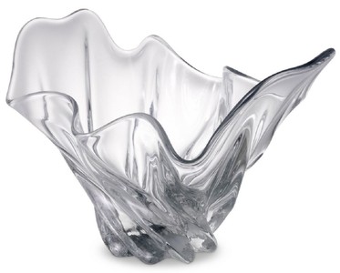 Casa Padrino luxury bowl 42 x 27 x H. 25 cm - Modern decorative bowl made of hand blown glass - Decorative accessories - Luxury quality