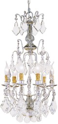 Luxus Barock Kristall Kronleuchter Silber Gold Luxury Baroque Crystal Chandelier Silver Gold
