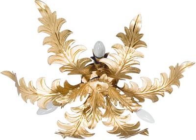 Casa Padrino luxury baroque ceiling lamp gold Ø 65 x H. 15 cm - Baroque living room ceiling lamp - Baroque hotel ceiling lamp - Baroque Furniture