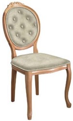 Casa Padrino ensemble de chaises de salle à manger baroques gris / naturelle - 6 Chaises de cuisine fait main de style baroque - Mobilier de salle à manger baroque