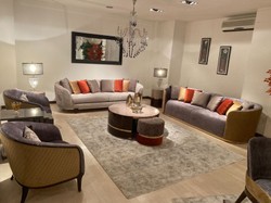 Casa Padrino fauteuil de luxe violet / beige / marron foncé - Fauteuil de salon - Fauteuil d'hôtel - Mobilier de luxe