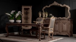 Luxus Barock Esszimmer Set Esstisch und 8 Stühle Luxury Baroque Dining Room Set Dining Table and 8 Chairs